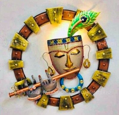 Lord Shri Krishna - Wall Decor Iron Crafts(#2334)-gallery-0