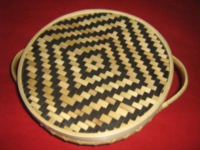 Bamboo Bread Basket with lid(#2376)-gallery-0