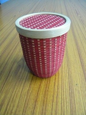 Bamboo Capsule Container - Pink(#2379)-gallery-0