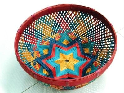 Bamboo Fruit Basket Multicolor(#2385)-gallery-0