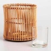 Bamboo Candle Holder Pattern 1(#2386) - Getkraft.com