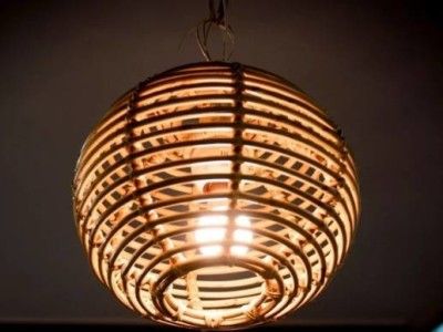 Cane Round Lamp(#2392)-gallery-0