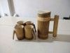 Bamboo One Time use cup set(#2407)-thumb-1