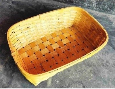 Bamboo Rectangular Fruit Basket(#2408)-gallery-0