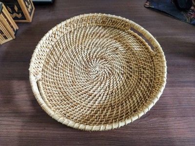 Cane round Tray Big Size(#2411)-gallery-0