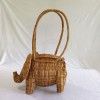 Wicker Elephant Bag(#2414)-thumb-1