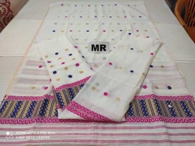 Assamese Mekhela Chadar Nuni Cotton MN29 Style 11(#2432)-gallery-0