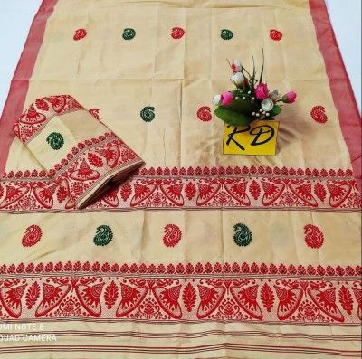 Assamese Mekhela Chadar Mix toss Riha Jura Style 17(#2445)-gallery-0