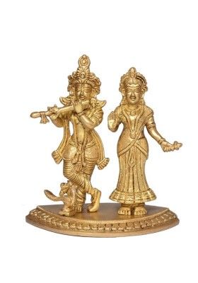 Brass Radha Krishna(#2646)-gallery-0