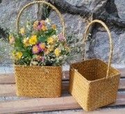 Seagrass flower basket set(#2675) - Getkraft.com