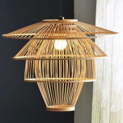 Four tier hanging bamboo lamp(#2870)-gallery-0