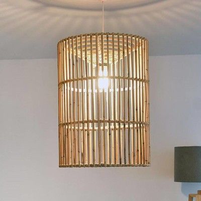 Cylindrical shaped hanging lampshade(#2871)-gallery-0