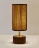 Modern cylindrical shaped bamboo table lamp(#2885) - Getkraft.com