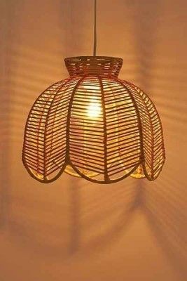 Rattan wicker hanging lampshade(#2896)-gallery-0