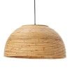 Rattan semi-circular wicker hanging lampshade(#2899) - Getkraft.com