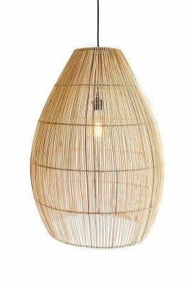 Rattan oval shaped wicker hanging lampshade(#2900)-gallery-0