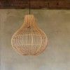 Rattan modern onion shaped hanging lampshade(#2901)-thumb-0