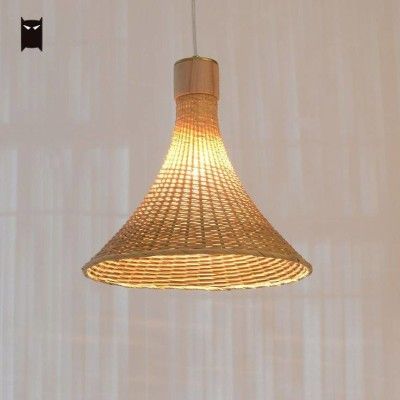 Bamboo wicker hanging lampshade(#2902)-gallery-0