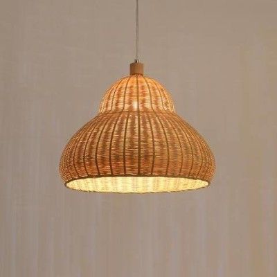 Modern artistic bamboo wicker hanging lampshade(#2917)-gallery-0