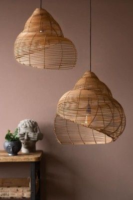 Rattan modern pendant lampshade(#2920)-gallery-0