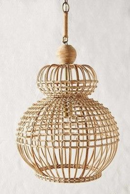 Rattan wicker ceiling lampshade(#2926)-gallery-0