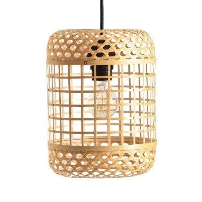 Modern bamboo cylindrical shaped ceiling lampshade(#2932)-gallery-0