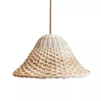 Rattan modern wicker hanging lampshade(#2938)-gallery-0