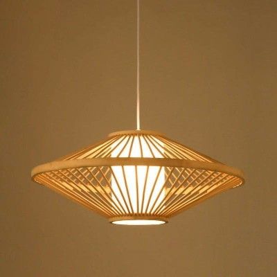 Modern bamboo wicker pendant hanging lampshade(#2939)-gallery-0