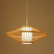 Modern bamboo wicker pendant hanging lampshade(#2939) - Getkraft.com