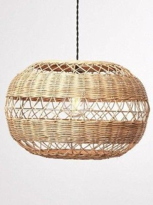 High quality circular rattan wicker hanging lampshade(#2946)-gallery-0