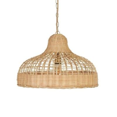 Half onion shaped rattan wicker hanging lampshade(#2947)-gallery-0