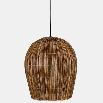 High quality rattan oval shaped wicker hanging lampshade(#2948)-gallery-0