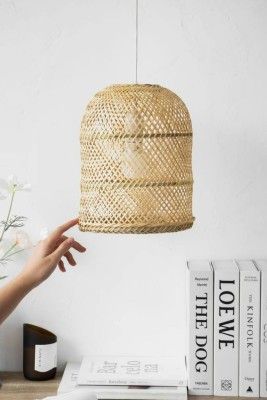 Attractive Bamboo wicker hanging lampshade(#2949)-gallery-0