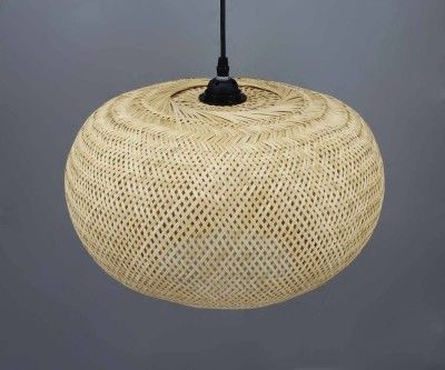 Attractive tomato shaped hanging bamboo lamp(#2951)-gallery-0