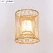 Bamboo cylindrical shaped hanging lamp(#2953) - Getkraft.com