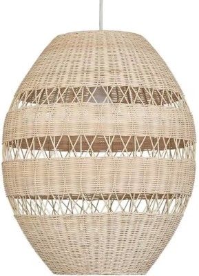 Rattan extra large oval shaped wicker hanging lampshade(#2962)-gallery-0