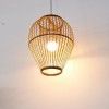 Attractive oval shaped hanging bamboo lamp(#2979)-thumb-1