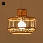 Modern artistic bamboo wicker hanging lampshade(#2987) - Getkraft.com