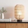 Modern cylindrical shaped rattan wicker table lampshade(#2990) - Getkraft.com