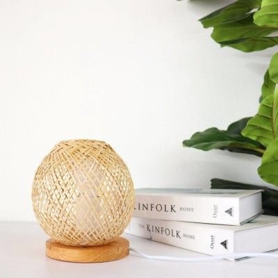 Rattan wicker attractive table lampshade(#2992)-gallery-0