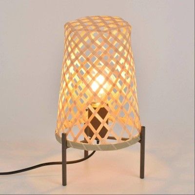 Attractive bamboo wicker table lampshade(#2993)-gallery-0