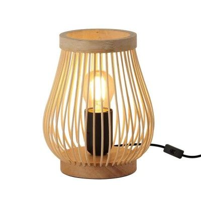 Rattan oval shaped wicker table lampshade(#2994)-gallery-0