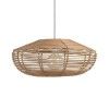 Rattan semi circular wicker hanging lampshade(#3007) - Getkraft.com