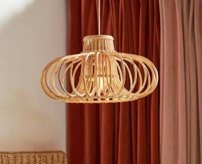 Rattan fixture wicker pendant lampshade(#3008)-gallery-0