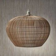 Rattan extra large wicker hanging lampshade(#3019) - Getkraft.com