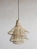 Bamboo three tier wicker hanging lampshade(#3020) - Getkraft.com