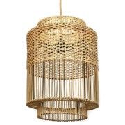 Rattan high quality cylindrical shaped wicker hanging lampshade(#3022) - Getkraft.com