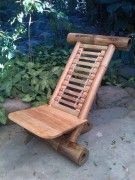 Bamboo Outdoor Foldable Relaxing Poolside Beach Garden Chair(#3038) - Getkraft.com