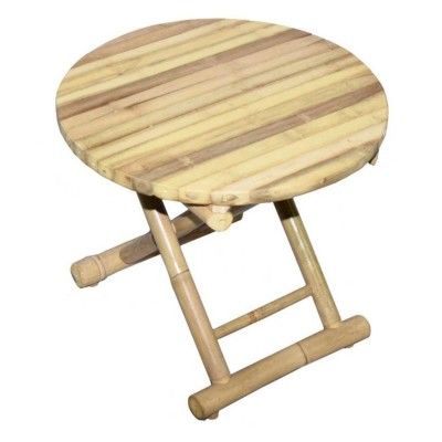 Bamboo modern circular shaped tea table(#3040)-gallery-0