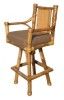 Attractive bamboo varnish colour bar chair with cushion(#3059) - Getkraft.com